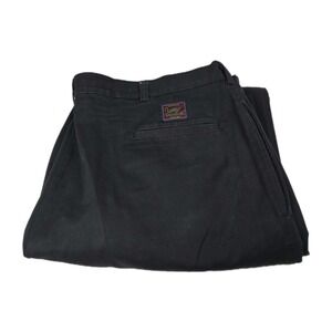 Duxbak Pants Mens 42X32 Khaki Twill Classic Pleated Chinos Vtg Made‎ USA Cotton